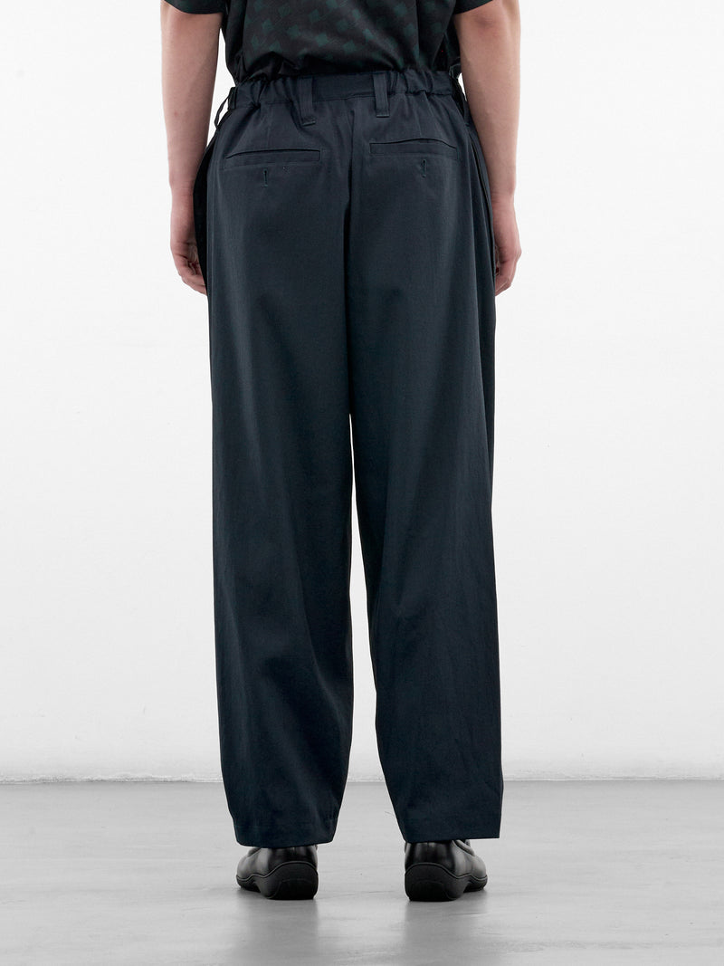 Dark Green Wide Trousers (LA68FF062-63-DARK-GREEN)