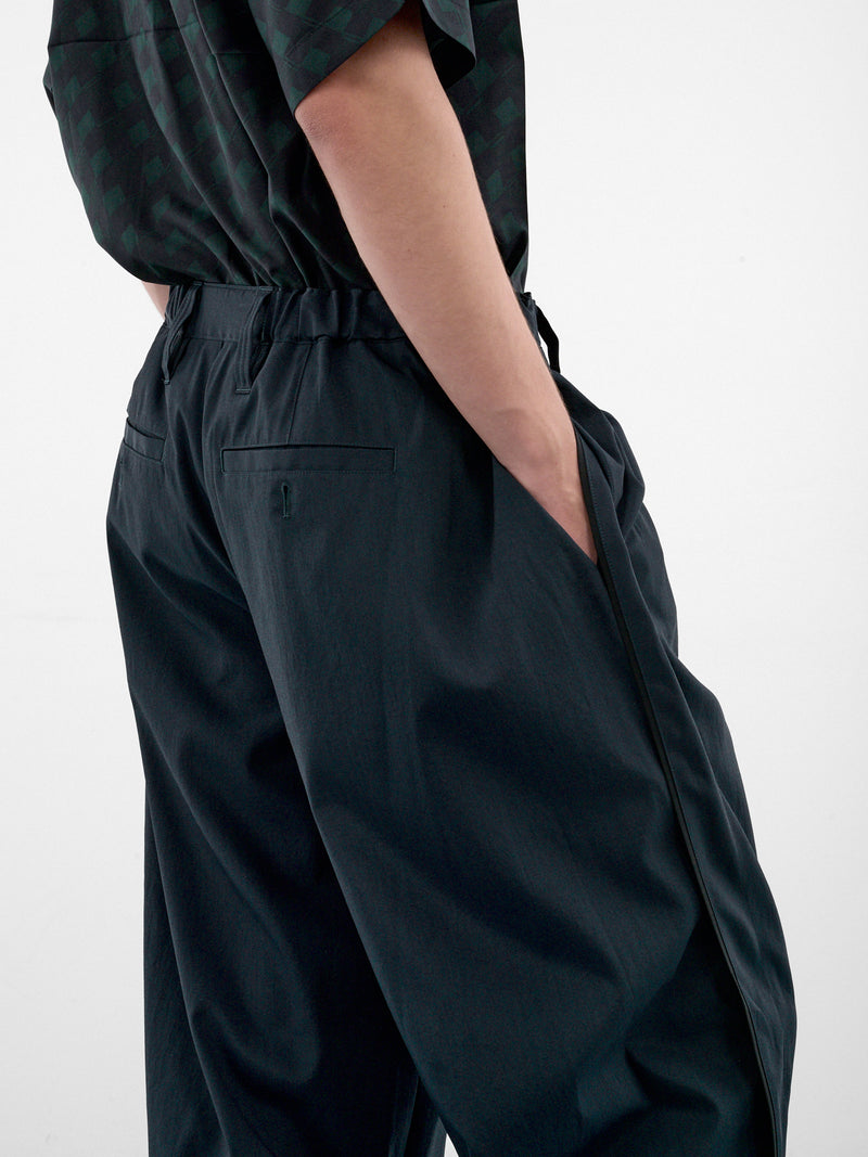 Dark Green Wide Trousers (LA68FF062-63-DARK-GREEN)
