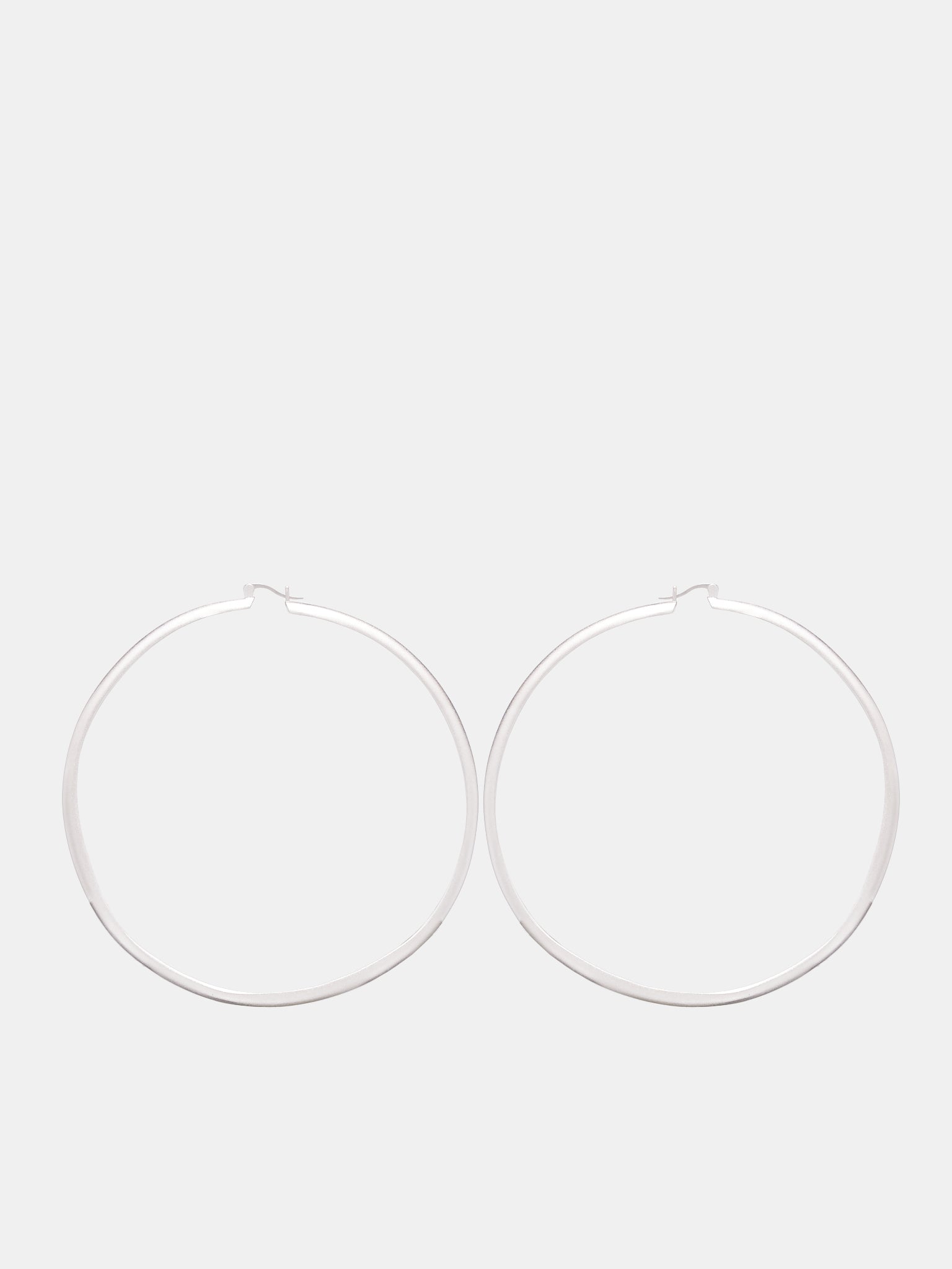 Moya Hoop Earrings (LC-3389S-SILVER)