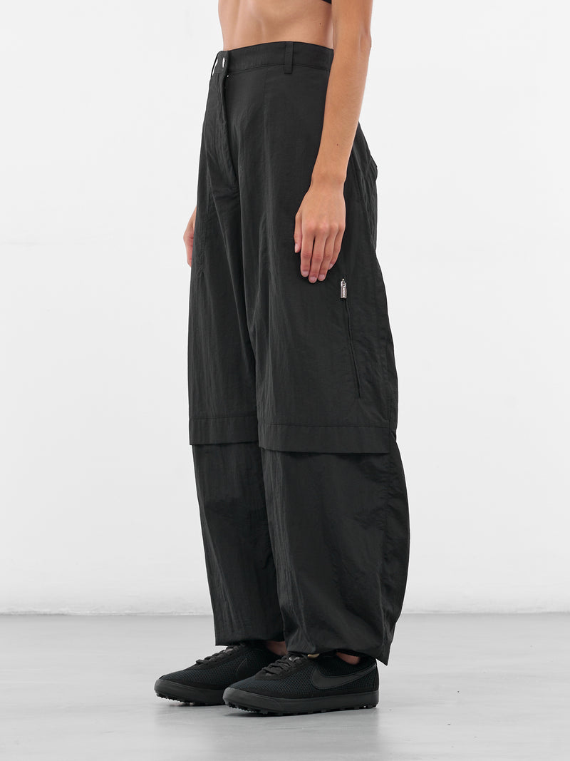 Black Ovalo Baggy Cargo Pants (LE-CARGO-OVALO-BLACK)