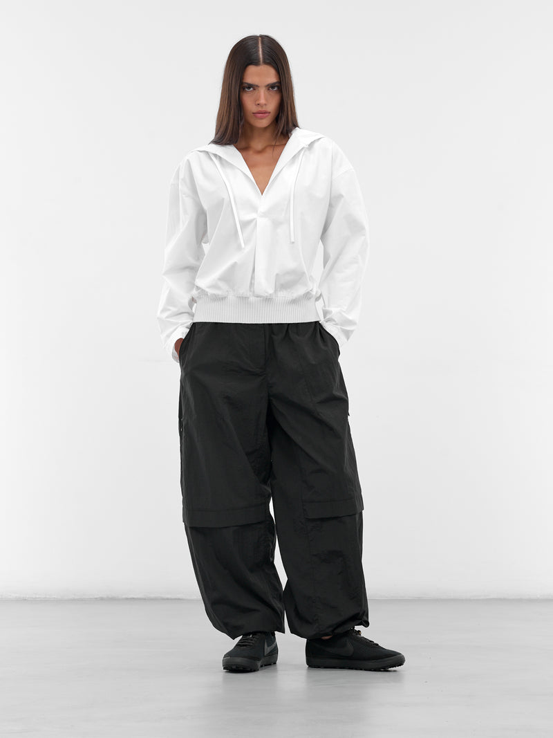 Black Ovalo Baggy Cargo Pants (LE-CARGO-OVALO-BLACK)