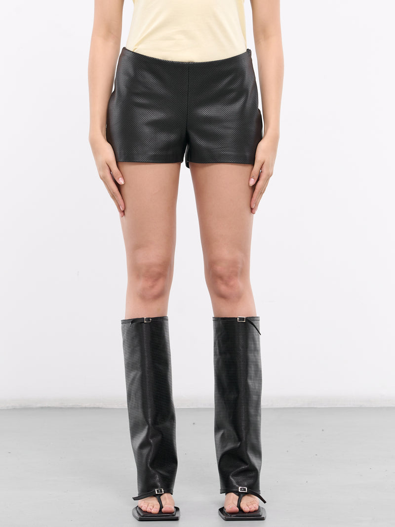 Sophya Leather Shorts (LTSH01-SOPHYA-BLACK)