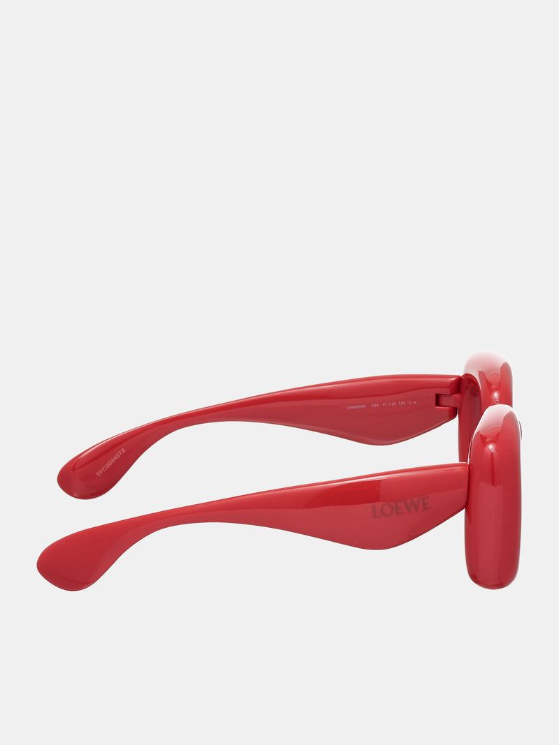 LOEWE Inflated Rectangular Sunglasses | H. Lorenzo - side