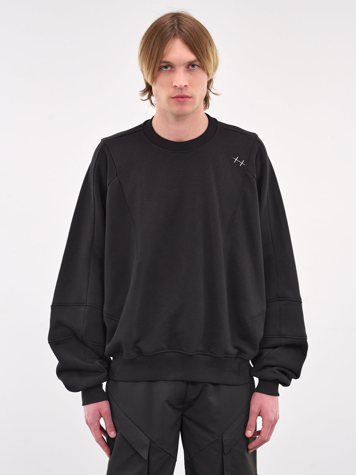 Plicate Crewneck (M-08-062-BLACK)