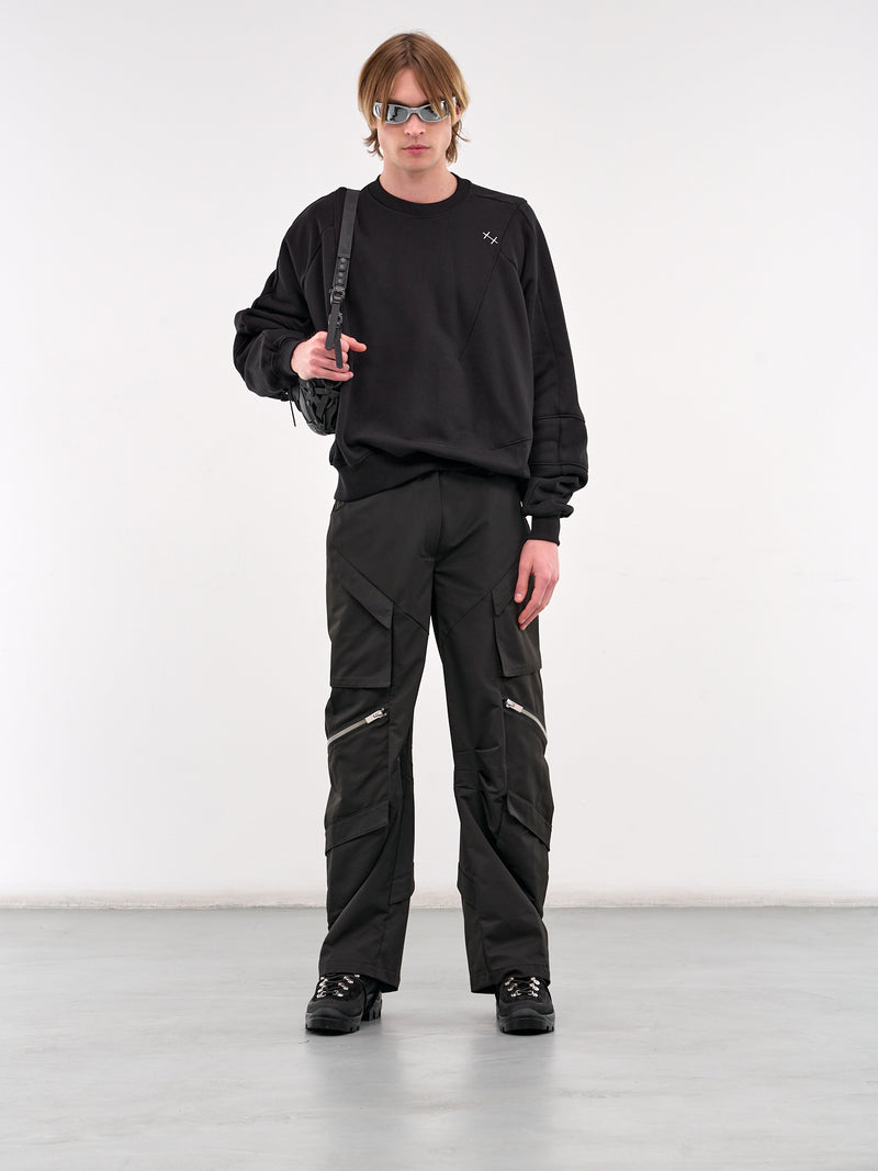 Plicate Crewneck (M-08-062-BLACK)
