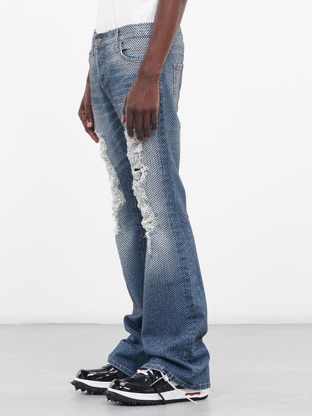 Light Blue Patch Jeans – Jeanfluence