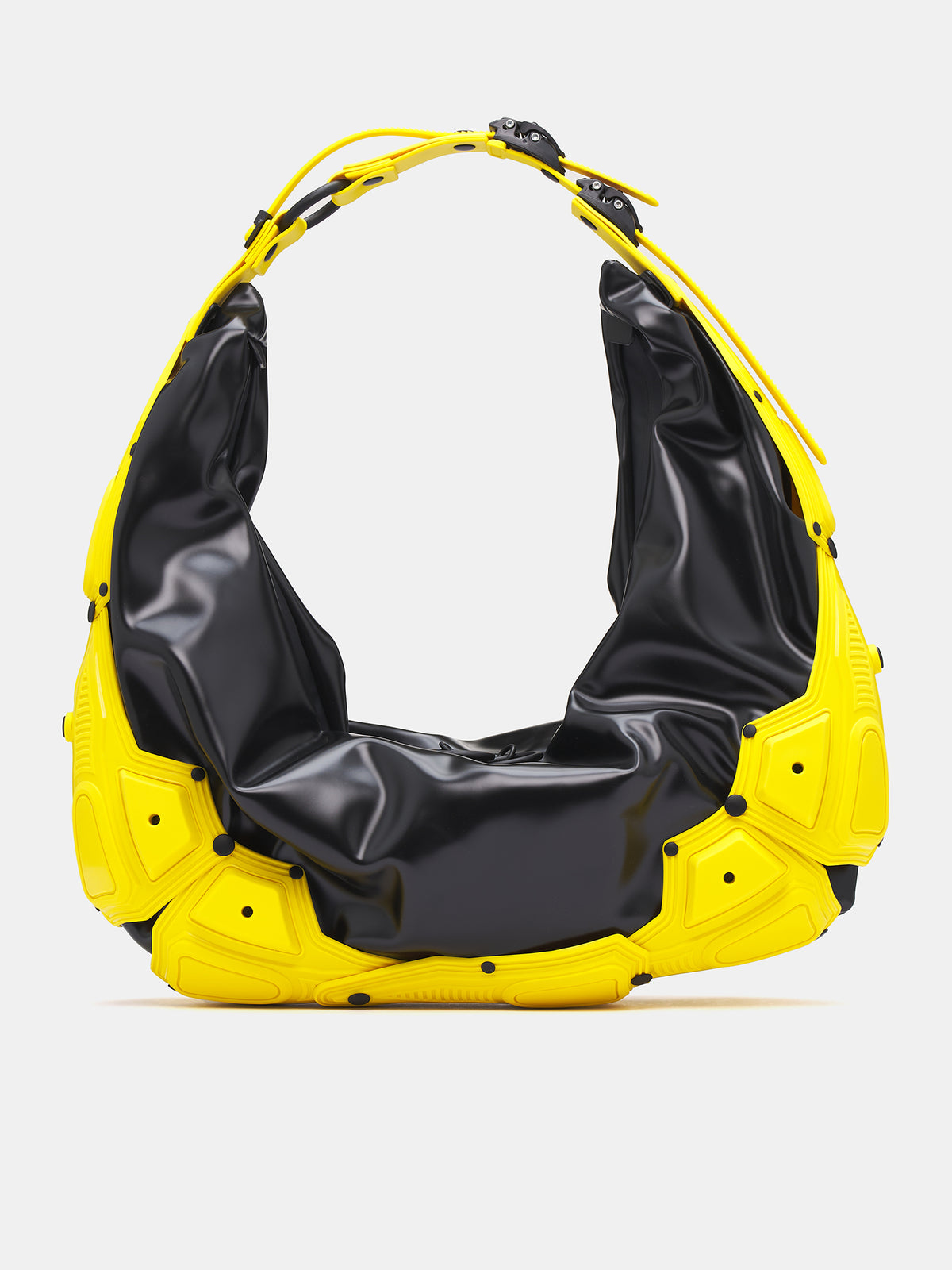 Object M03 Half Moon Bag (M03YEBKPV00-YELLOW-BLACK)