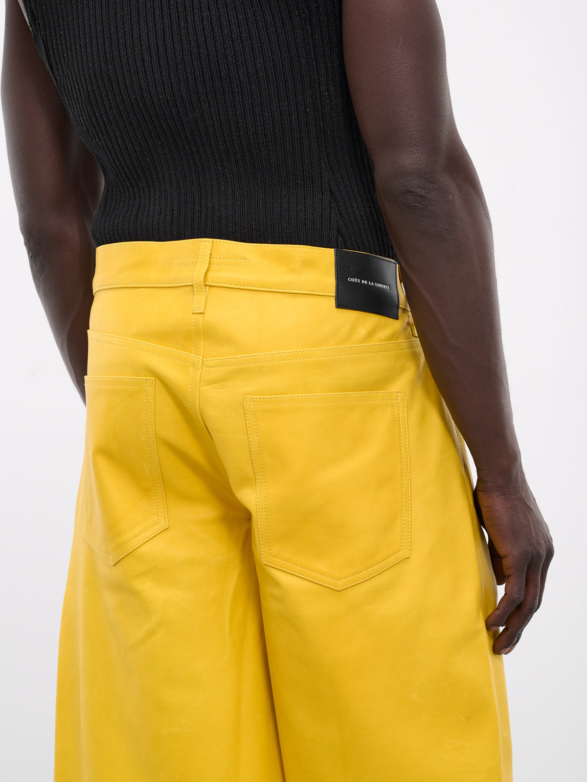 Zander Baby G Leather Shorts (M102390-732-BRIGHT-YELLOW)