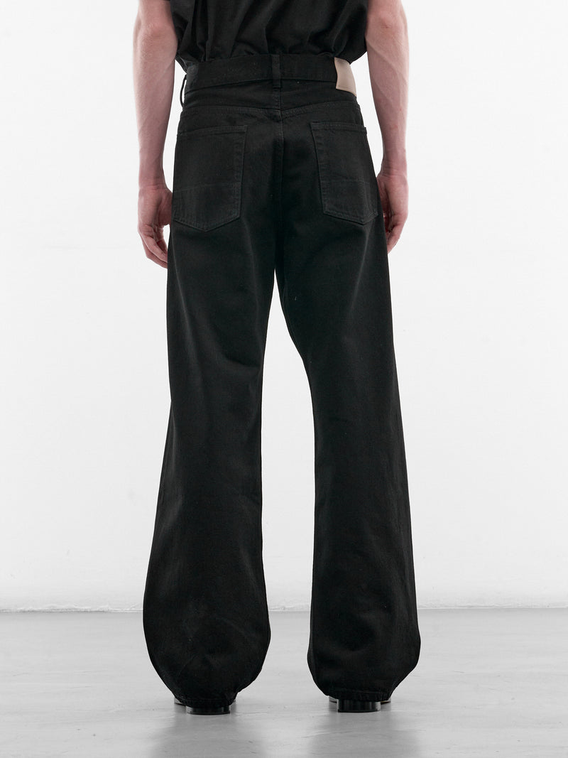 Black Selvedge Third Cut Jeans (M2255TCB-BLACK-SELVEDGE)