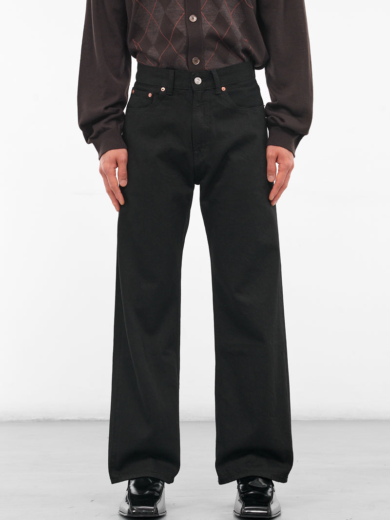 Black Selvedge Third Cut Jeans (M2255TCB-BLACK-SELVEDGE)