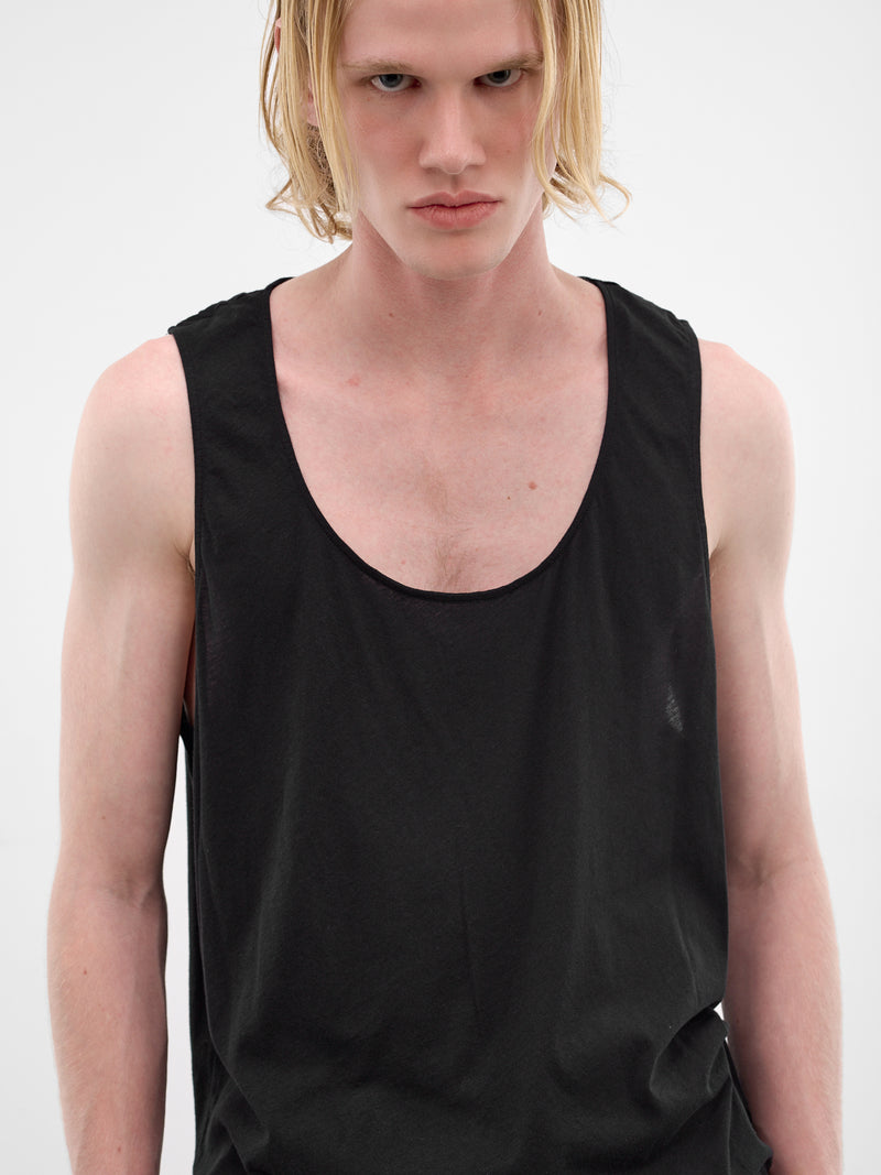 Black Airveil Cotton Athletic Tank (M2266AR-RAVEN-MIST-AIRVEIL)