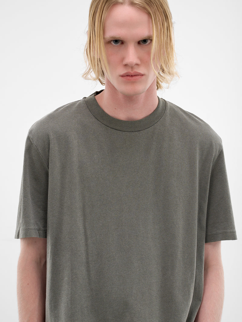 Worn Olive Cotton Boxy Tee (M2266BW-WORN-OLIVE)