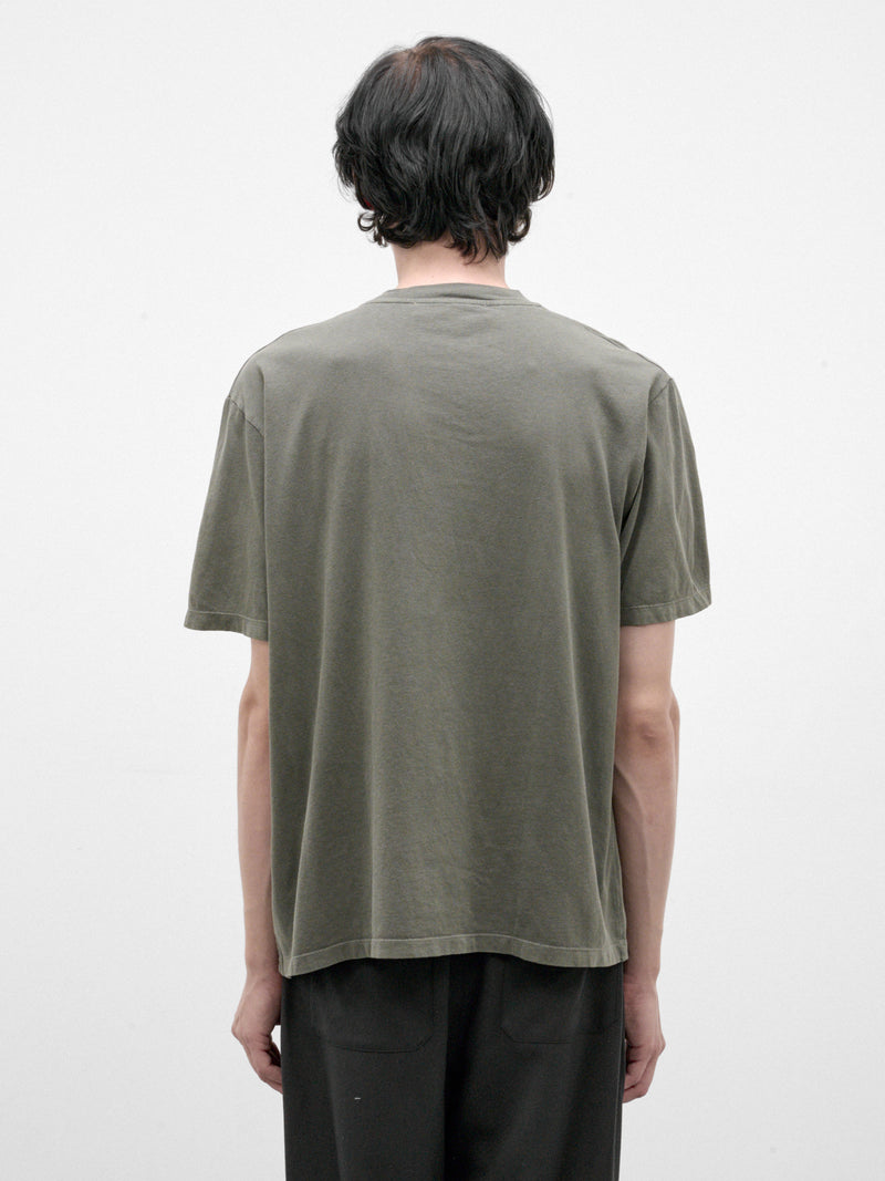 Worn Olive Cotton Boxy Tee (M2266BW-WORN-OLIVE)