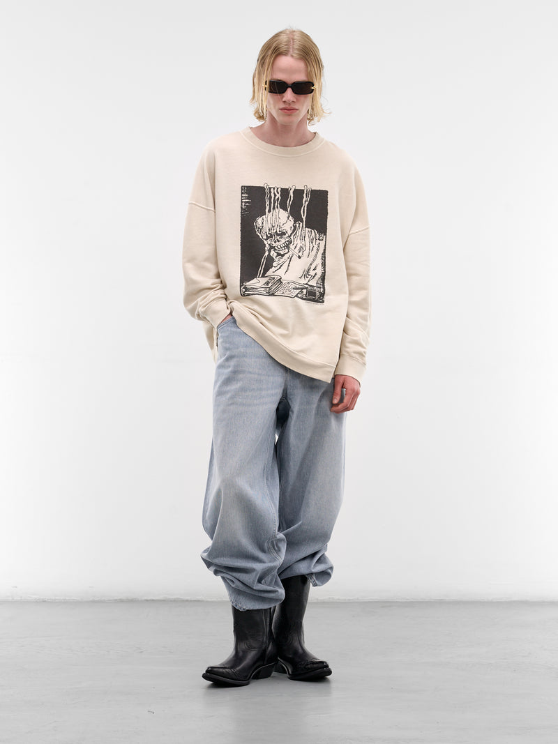 Angry Fan Mail Graphic Sweatshirt (M2266SA-ANGRY-FAN-MAIL-PRINT)