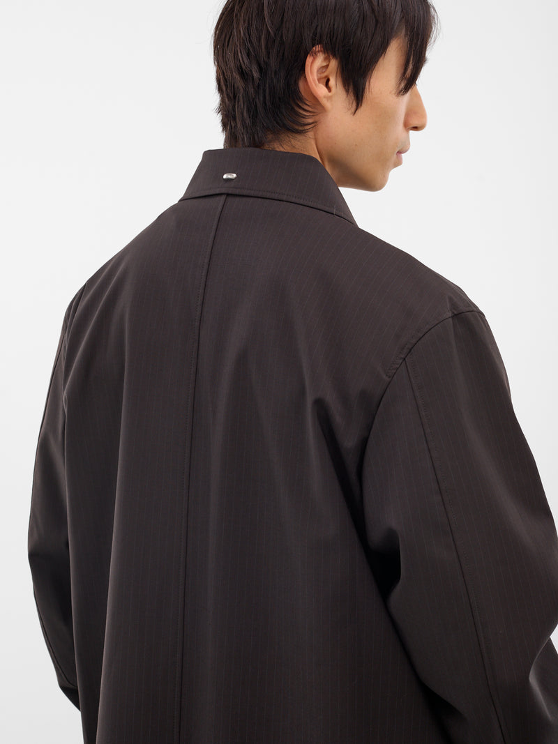 Churchill Stripe Long Oversized Coat (M4251CC-CHURCHILL-STRIPE)