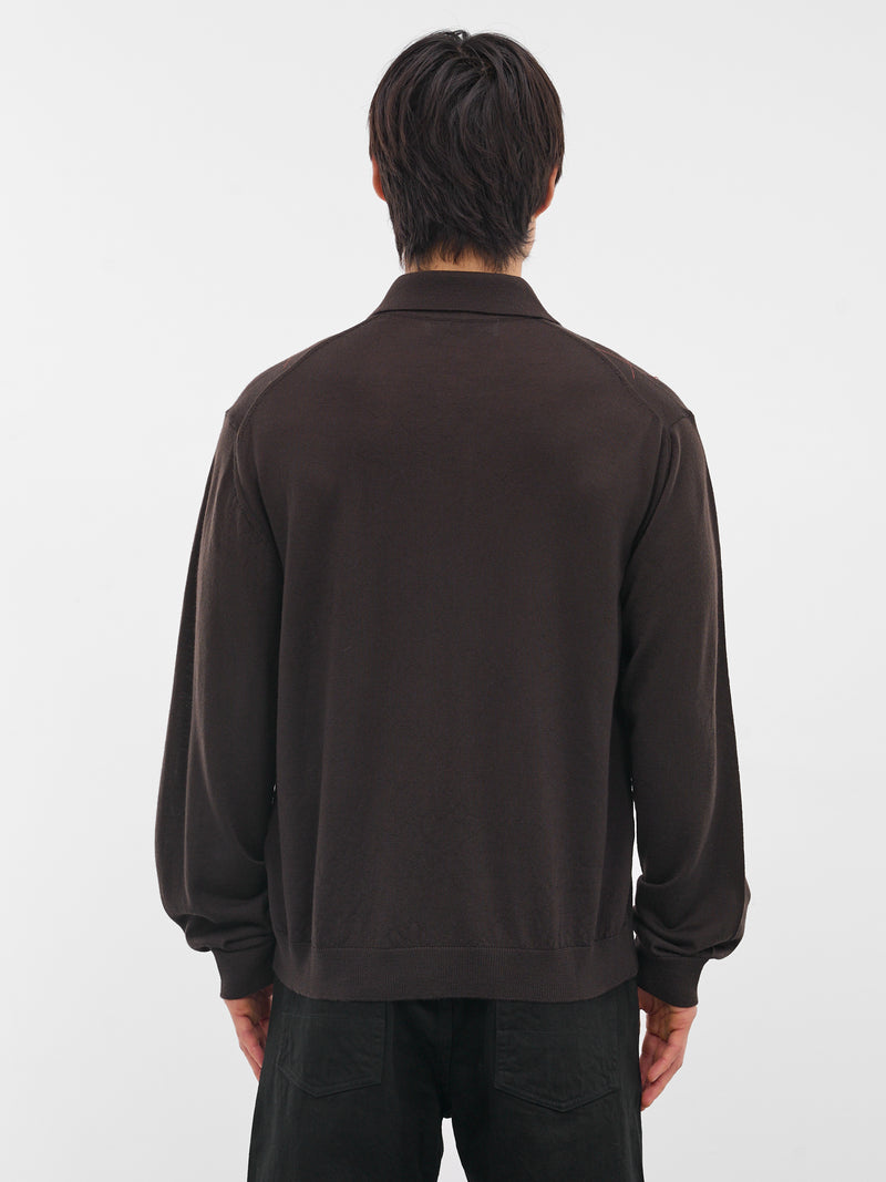 Argyle Knit Evening Polo Sweater (M4253EP-PUB-ARGYLE)