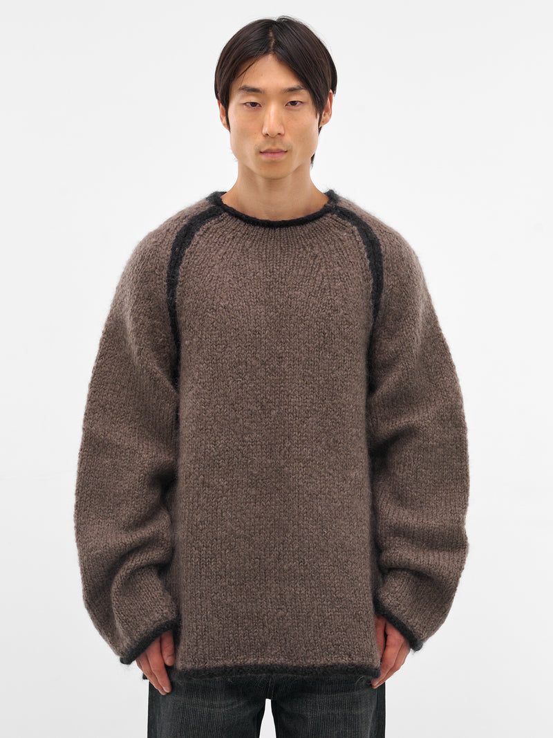 Mohair Rider Roundneck Sweater (M4253RS-STEEL-MOHAIR)