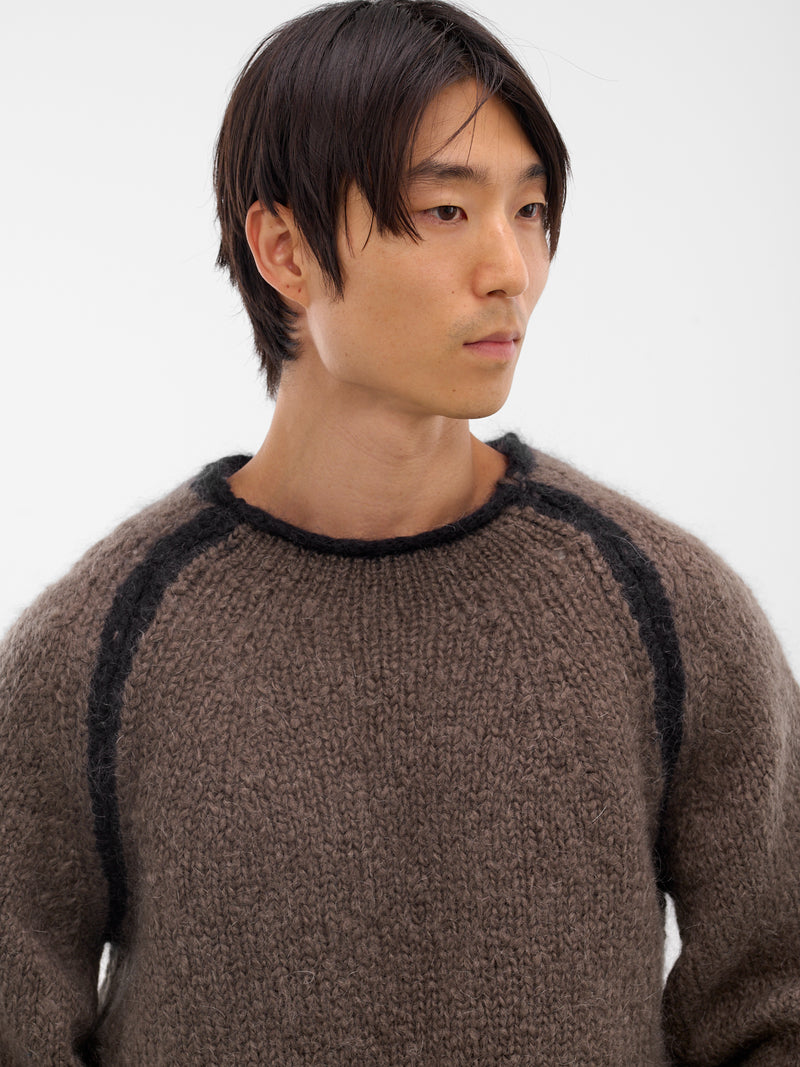 Mohair Rider Roundneck Sweater (M4253RS-STEEL-MOHAIR)