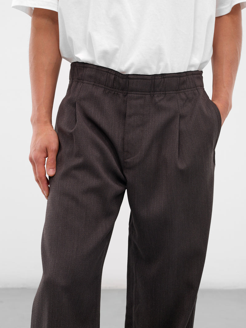 Brown Wool Havana Leisure Trousers (M4254LH-HAVANA-BROWN)