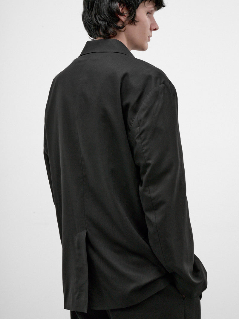 Black Wool Industry Blazer (M4260IVB-VOID-BLACK)