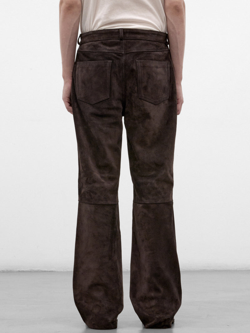 Brown Calf Suede Carlson Pants (M4269CC-COLD-BROWN)