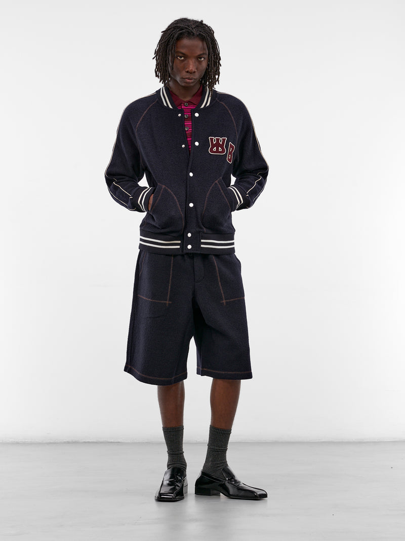 Navy October Wool Varsity Jacket (MA25JE18-JE04-503-NAVY)