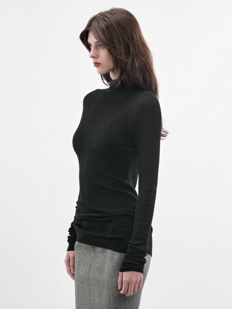 Forever Black Wool Sweater (MAT01N003-SCLERA-BLACK)