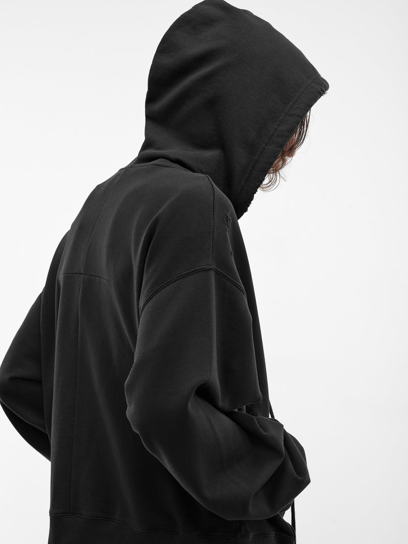 Black Cotton Cul Graphic Hoodie (MAT02T020-SCLERA-BLACK)