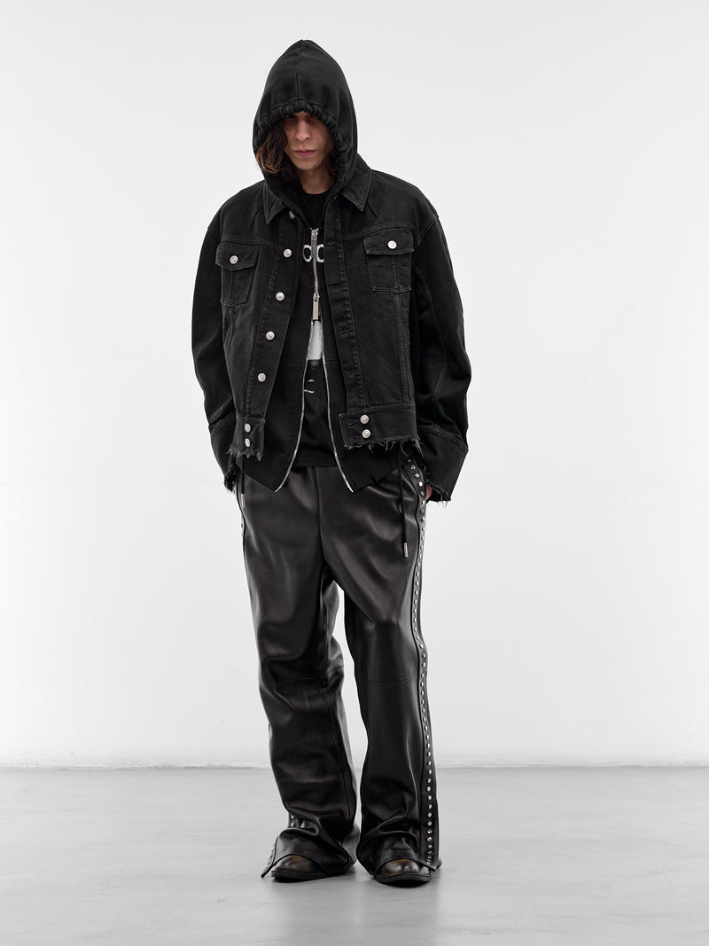 Black Cotton Never Conform Hoodie (MAT02T022-SCLERA-BLACK)