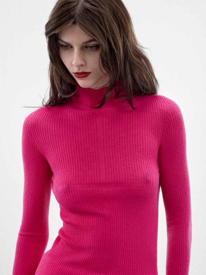 Forever Pink Wool Sweater (MAT03N104-HOT-PINK)