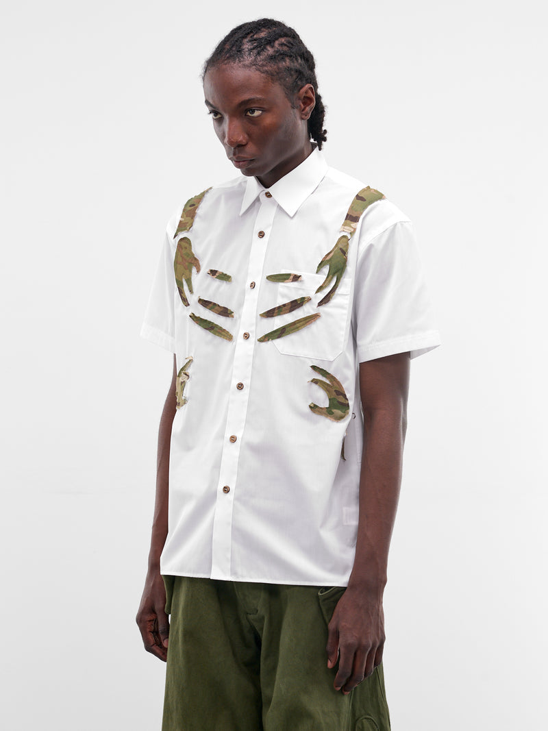 Mother & Son Camo Applique Shirt (MB-SHIR-MOTHER-&-SON-WHITE-CAM)