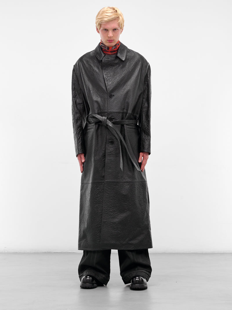 Black Reaper Nappa Leather Coat (MC024LE-CCL-BLACK)