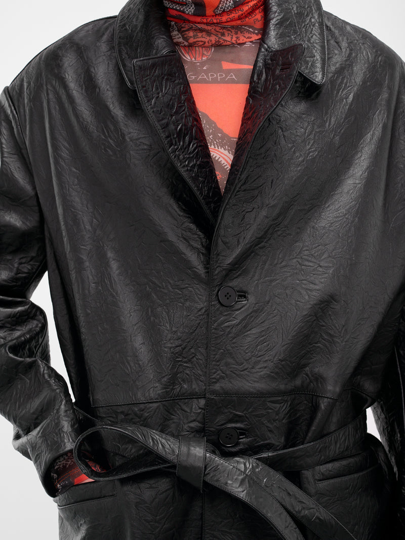 Black Reaper Nappa Leather Coat (MC024LE-CCL-BLACK)