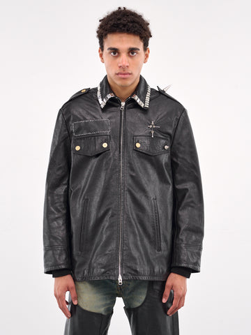 高*士様 c diem washable leather shirt ccp j Amazon.com: Men Shiny Leather Shirt, Long Sleeve, Full