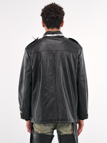 【SATIIIZ】Helid Nylon Short Sleeve Jacket SOFTHYPHEN | Nylon Swing Top | Men | Blue Button Shop