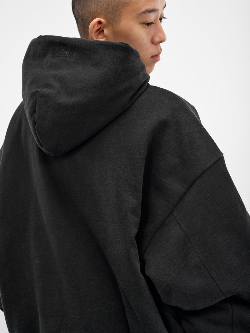 VETEMENTS Black Embroidered Cross Hoodie | H.Lorenzo - detail 1