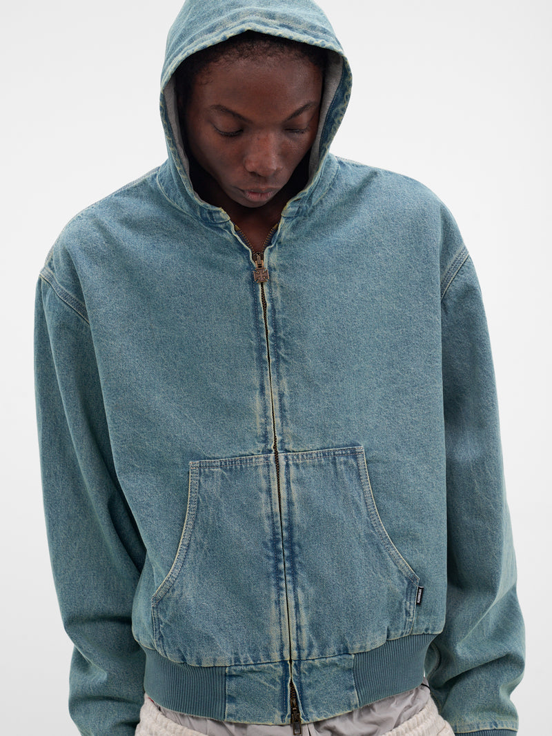 Vintage Blue Denim Workwear Jacket (ME76DJ061N1-2808-MID-BLUE)