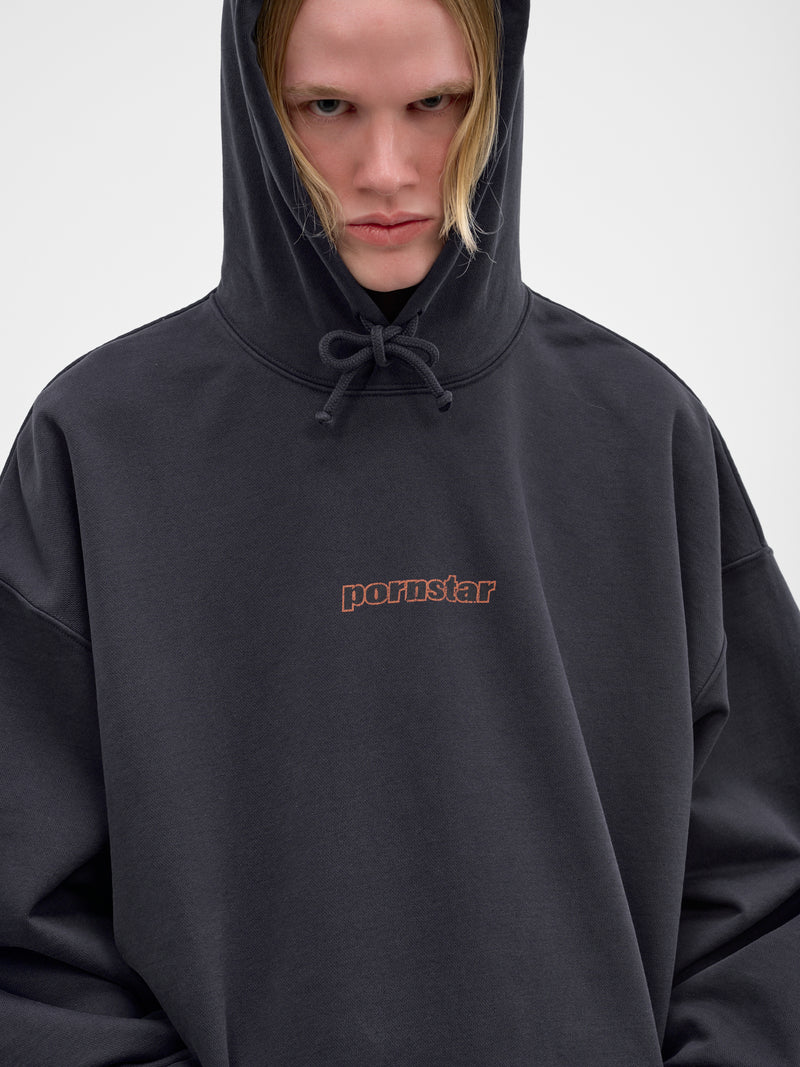Navy Oversized Molleton Pornstar Hoodie (ME76HD213N-NAVY)