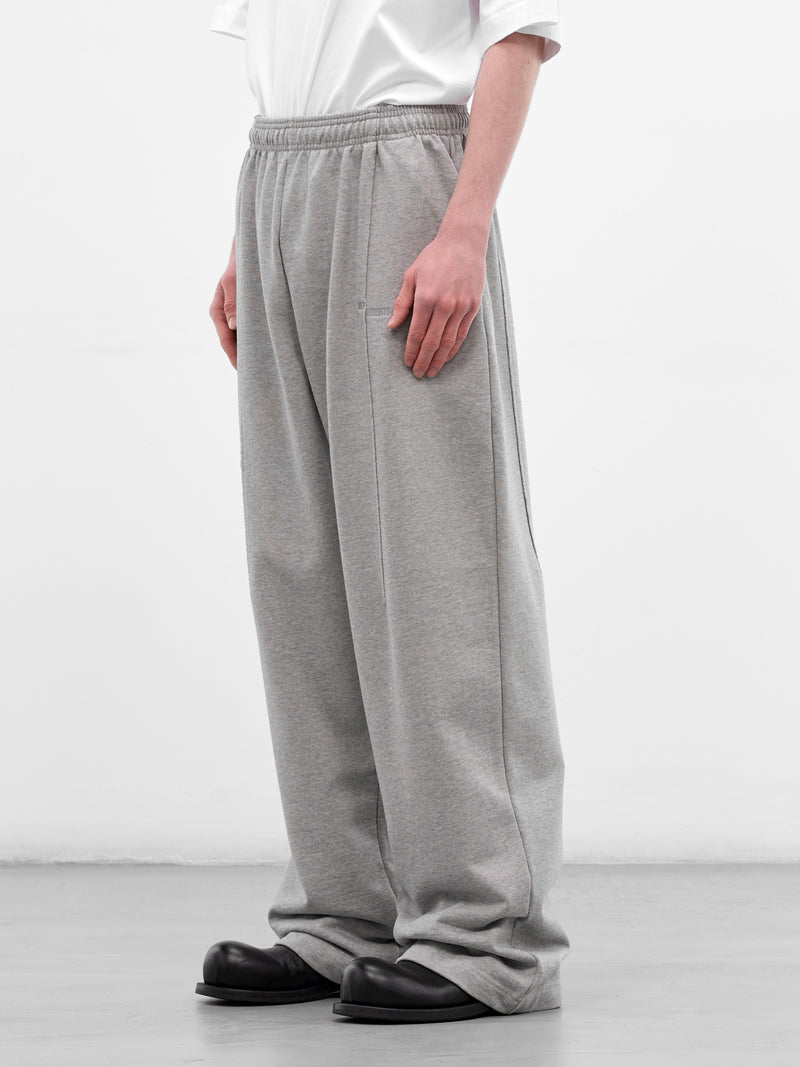 Gray Melange Molleton Baggy Sweatpants (ME76SP208G-GREY-MELANGE)