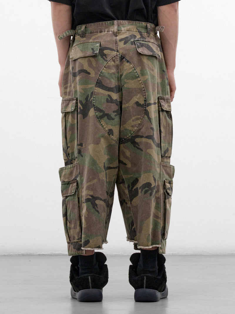 Green Camo Cotton Cargo Pants (MH27CS091CG-GREEN-CAMO)