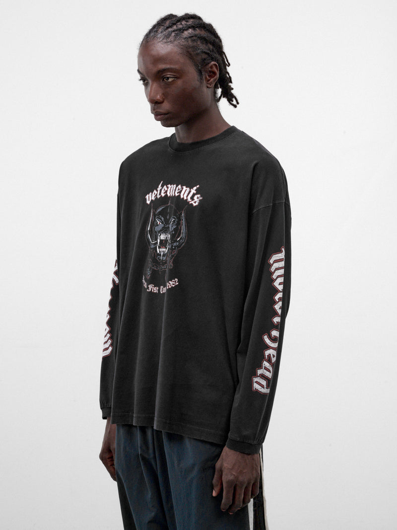 Vetements x Motörhead Tour Long Sleeve (MH27LS243B-WASHED-BLACK)