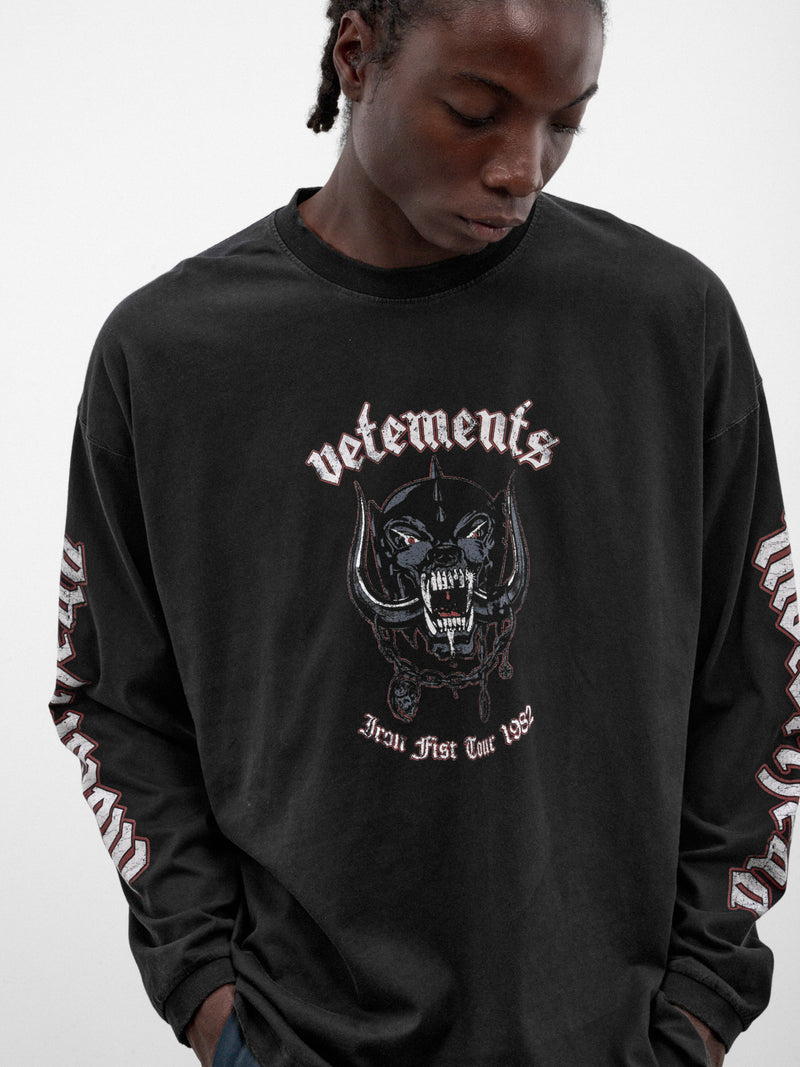 Vetements x Motörhead Tour Long Sleeve (MH27LS243B-WASHED-BLACK)