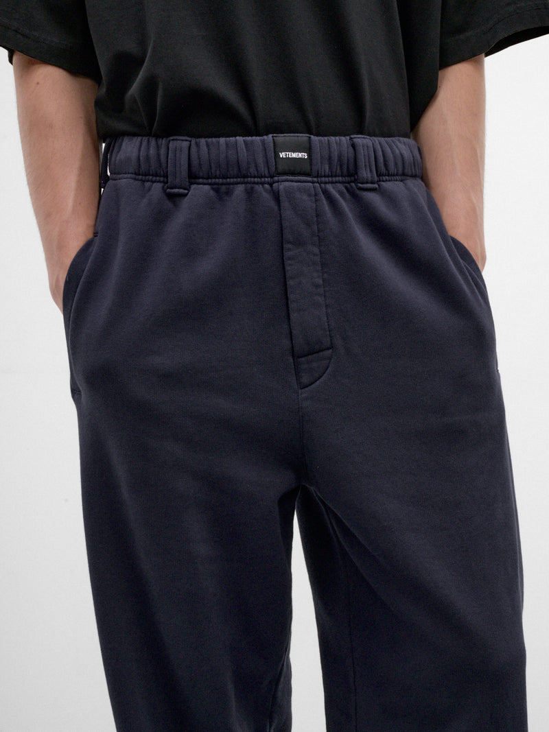 Navy Wide Leg Sweatpants (MH27SP185N-NAVY)