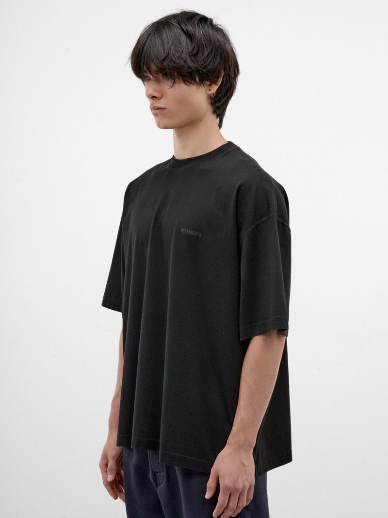 Black Cotton Logo Tee (MH27TR143B-VINTAGE-BLACK)