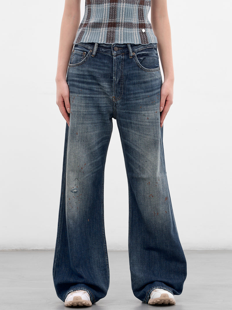 Blue Denim Trafalgar Baggy Jeans (MID-BLUE-TRAFALGAR)