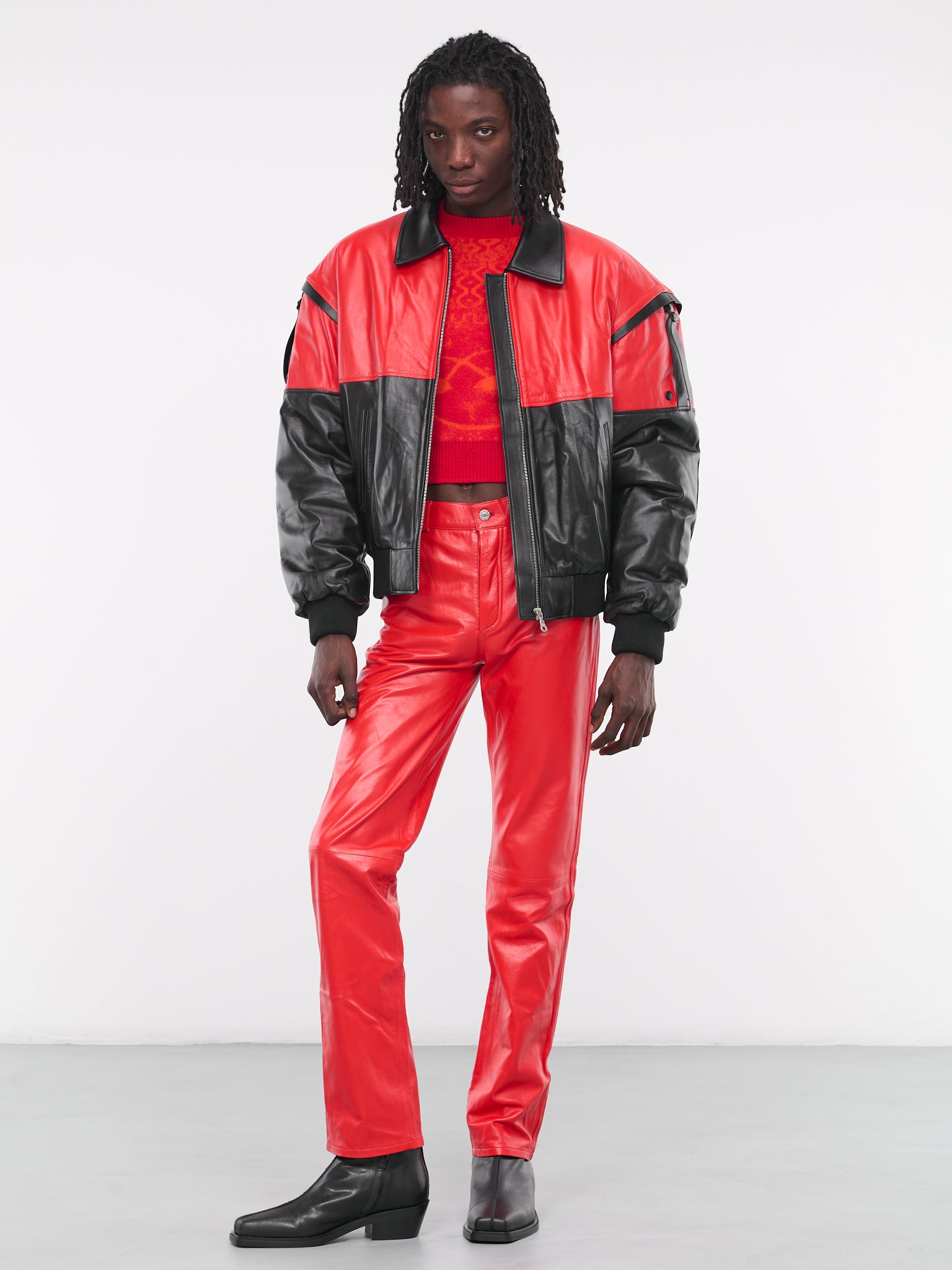 90's Straight Pants (MP005LE-RED)
