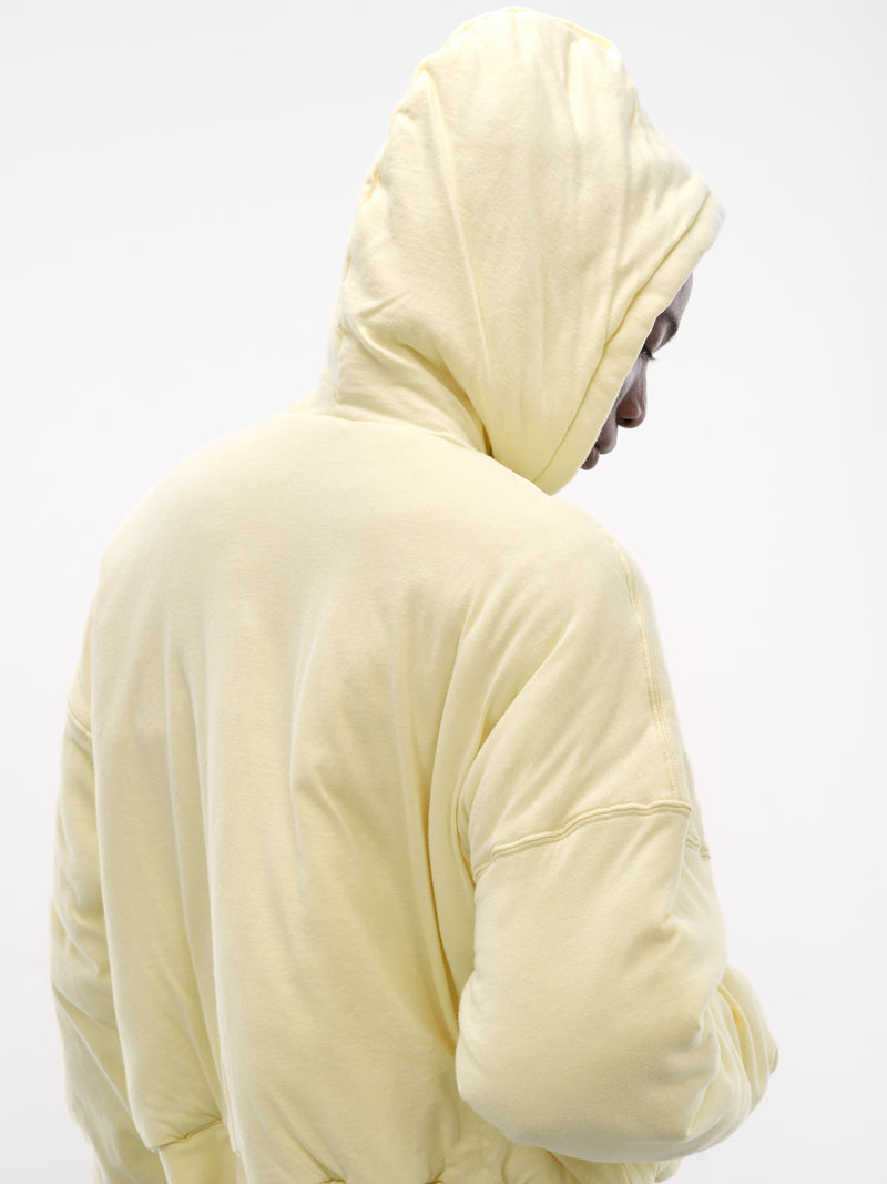 Spoiled Milk Wadded Zip Hoodie (MJ038J0-LJ-100-SPOILED-MILK)