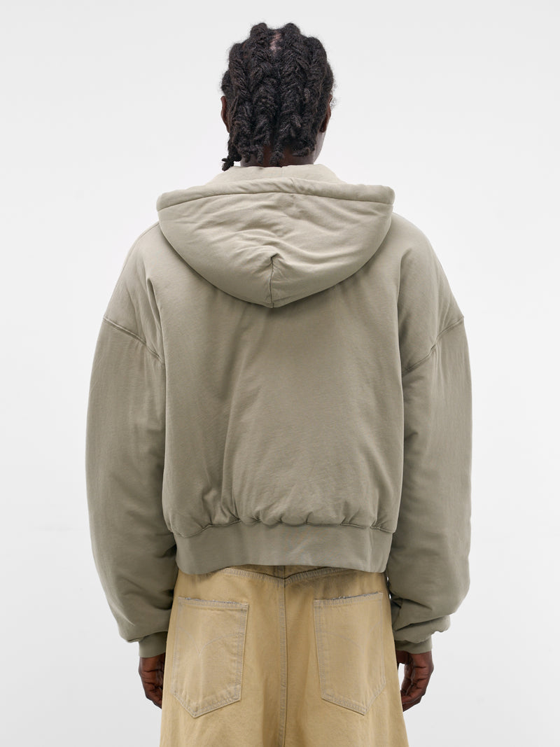 Vetiver Wadded Zip Hoodie (MJ038J-LJ-800-VETIVER)