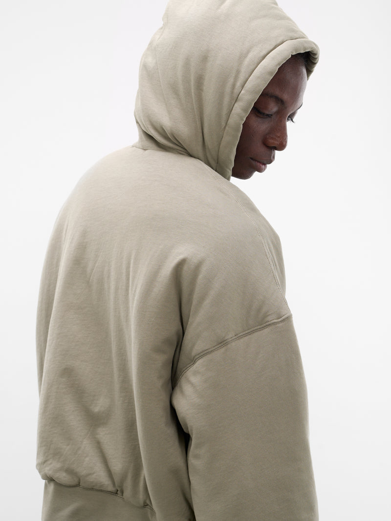 Vetiver Wadded Zip Hoodie (MJ038J-LJ-800-VETIVER)