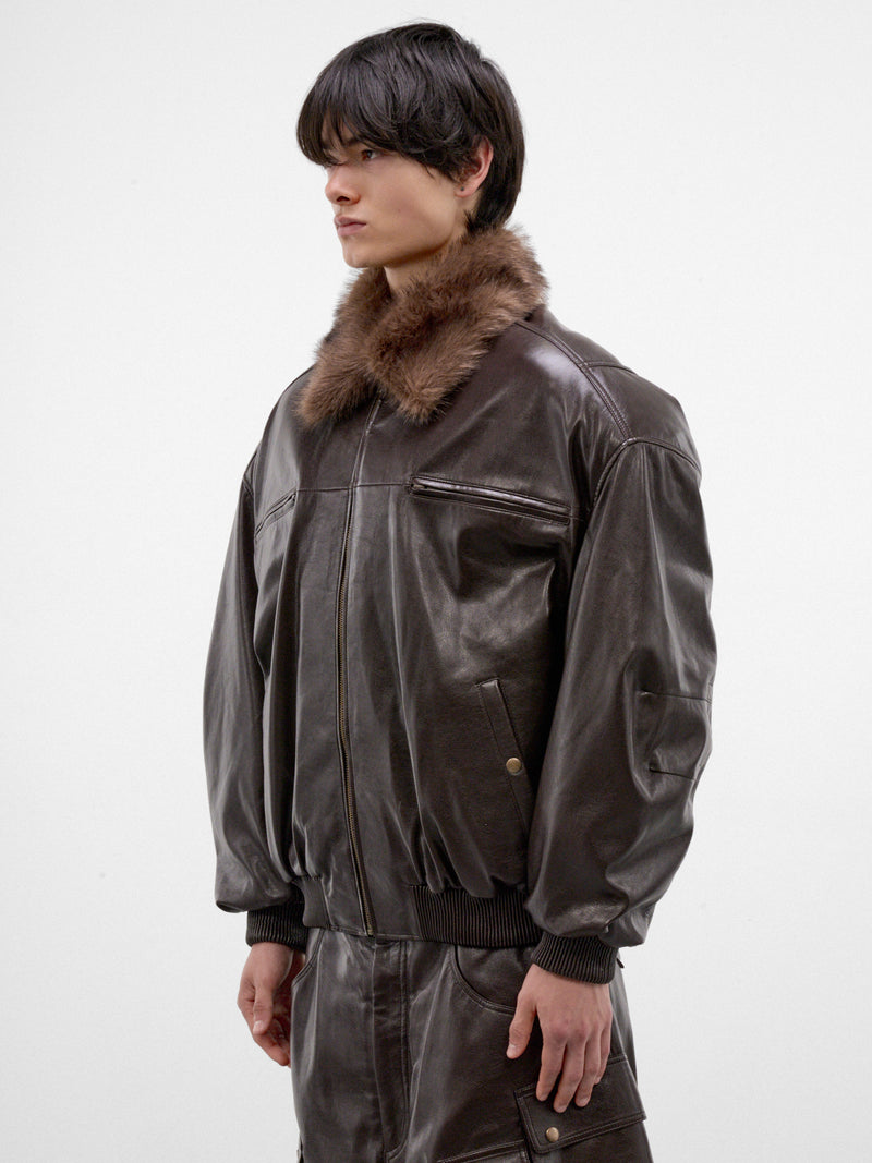 Grease Oversized Cargo Flight Jacket (MJ084W-GFL-200-GREASE)